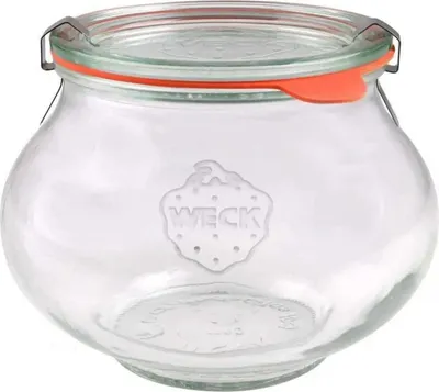 Image de Verres de cuisine décoratifs Weck Schmuck 1062 ml, diamètre 100, 4 pièces