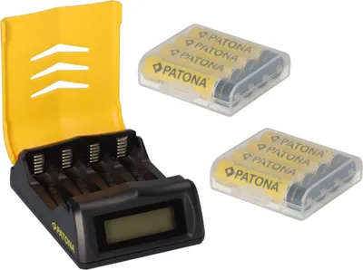 Immagine prodotto di Batterie ricaricabili Micro AAA - set con stazione di ricarica e batterie ricaricabili Scatola di batterie Premium
