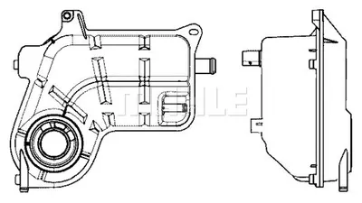 Produktbild von MAHLE Ausgleichsbehälter Kühlmittel für AUDI A6 Avant (4B5, C5) Kühlwasser CRT 25 000S