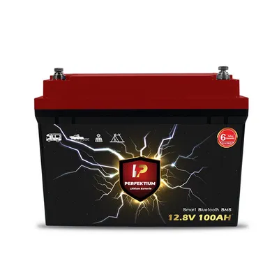 Produktbild von Perfektium LiFePO4 Batterie 12V 100Ah Smart BMS & Bluetooth 4.0 inkl. Heizfolie