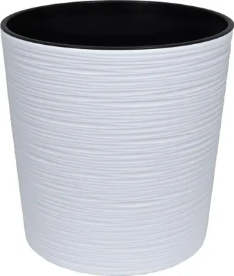 Produktbild von Pflanzkübel Malwa weiß, Ø 25 cm, für Innen & Außen, mit Pflanzeinsatz