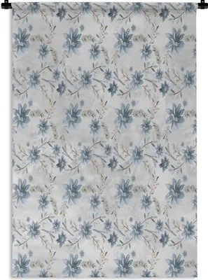 Produktbild von MuchoWow® Wandteppich Wandbehang Blumen - Farben - Pflanzen 90x135 cm Tapisserie Dekoration Wandtuch - Baumwolle - Wandskulptur