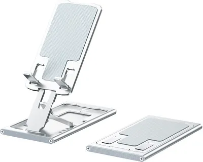 Produktbild von INF Klappbarer Ständer für Telefon und Tablet, verstellbarer Tischhalter Silber