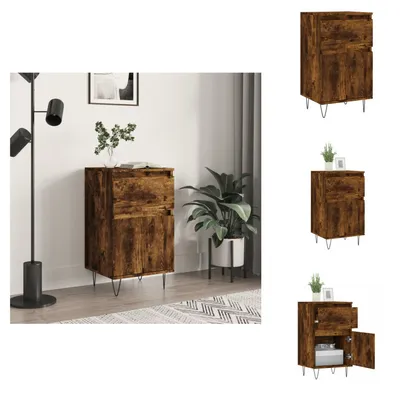 Produktbild von vidaXL Sideboard Räuchereiche 40x35x70 cm Holzwerkstoff -  Sideboards