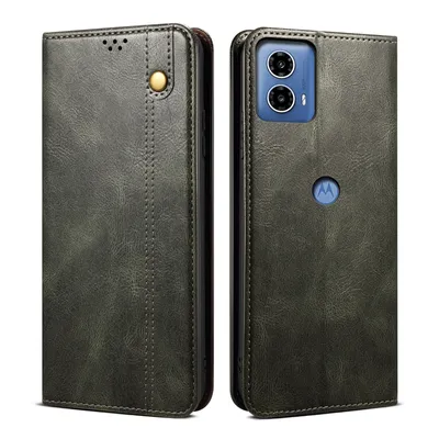 Immagine prodotto di Custodia per Motorola Moto G04 /Moto G24 in pelle flip case portafoglio con funzione stand verde