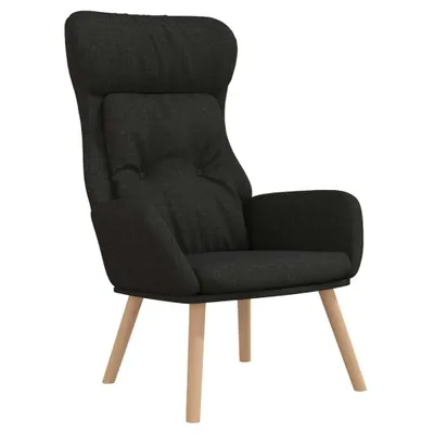 Immagine prodotto di vidaXL Poltrona relax in tessuto nero