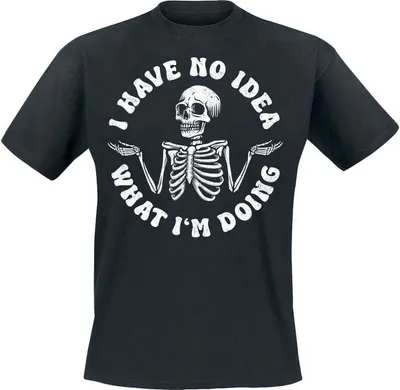 Produktbild von Sprüche T-Shirt Herren No Idea What I'm Doing schwarz M