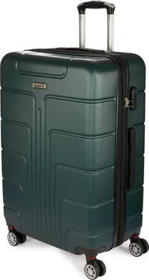 Produktbild von BRUBAKER Reisekoffer Miami - Erweiterbarer Hartschalen Rollkoffer mit Zahlenschloss und 4 Rollen - Trolley Koffer 49 x 76,5 x 32 cm, XL, Dunkelgrün