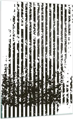 Produktbild von Bilder auf glas - Einteilig - Abstraktion Schwarz Gürtel - 70x100cm - Glasbilder - Wandbilder - Bilder - Wanddekoration aus Glas - Glas Bilder - Wandbild auf Glas - GPA70x100-4855