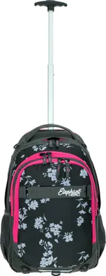Produktbild von Schultrolley 3 Teile Set Mädchen Elephant Hero Signature Schulranzen Trolley Sporttasche Mäppchen Box 12838 Grey Flower