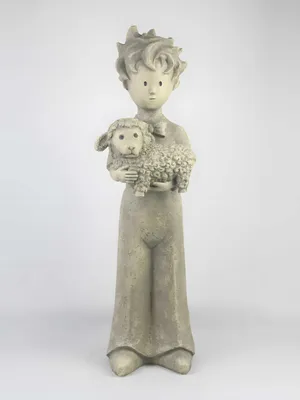 Produktbild von Vidroflor Kunststein Der Kleine Prinz - Prinz mit Schaf © Antoine de Saint-Exupéry, Leicht, Befüllbar, Wetterfest