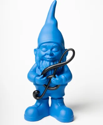 Produktbild von Blaue Zwergenfigur mit Musikmotiv, 29 cm