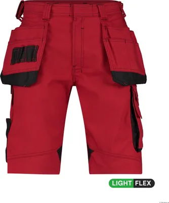 Produktbild von DASSY Arbeitsshorts BIONIC Bermuda Gr. 62 rot/schwarz
