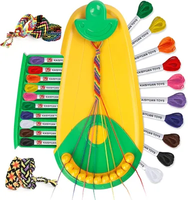 Productafbeelding van Armbandenkit, kinderknutselset, voor meisjes van 6 tot 12 jaar, vriendschapsarmbanden, voor kinderen
