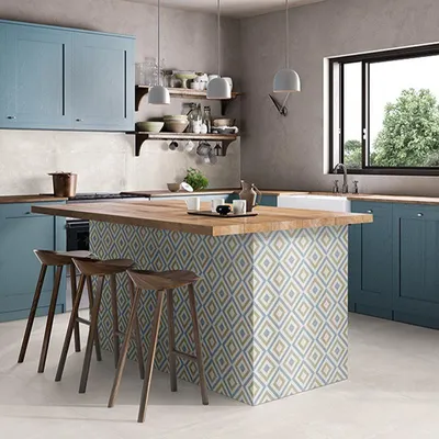 Produktbild von CASA39 Fliesen Betonoptik Weiss 60x120 cm Emil Ceramica Be-Square