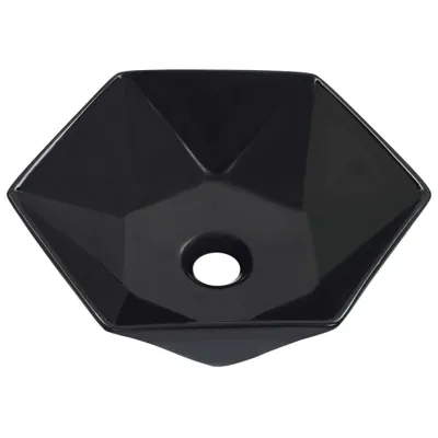 Zdjęcie produktu dla Umywalka, 41 X 36,5 X 12 Cm, Ceramiczna, Czarna Lumarko!