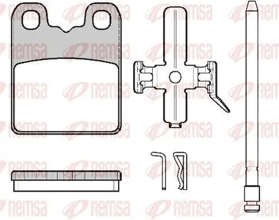 Produktbild von REMSA Bremsbeläge Satz Hinten Bremsklötze für ALFA ROMEO GIULIA (952) 1797.00