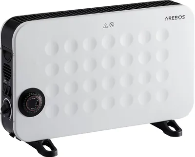 Produktbild von AREBOS Konvektor 2000 W | 3 leistungsstarke Heizstufen | Inkl. Fernbedienung integriertes Thermostat | Überhitzungsschutz | LCD- Display Timer | Weiß