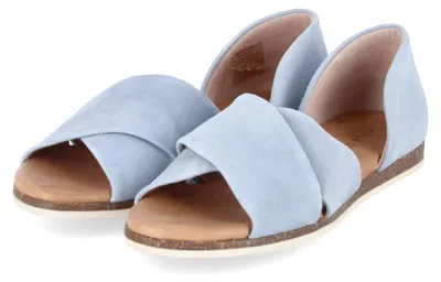 Produktbild von Apple of Eden Damen Sandalen CHIUSI Blau Rauleder Größe: 39