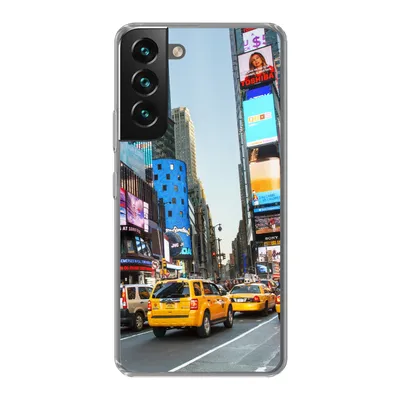 Produktbild von MuchoWow® Handyhülle Schutzhülle Hülle für Samsung Galaxy S22 New York - Taxi - Gelb Silikon Softcase Handy Hülle - Mobiltelefonhülle