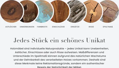 Produktbild von riess-ambiente Wandregal MAKASSAR 80cm braun honey finish massives Mangoholz Schweberegal