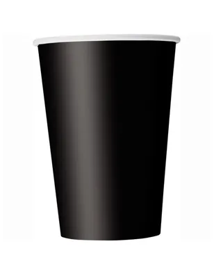Produktbild von Pappbecher Halloween-Zubehör 14 Stück schwarz 266 ml