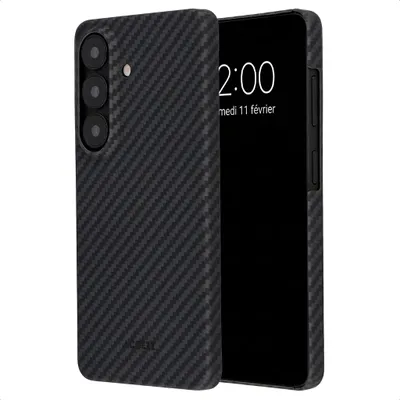 Image de Coque arrière Accezz MagSafe Polyamide® pour Samsung Galaxy S26 - Noir