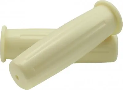 Produktbild von Fahrradgriffe Rindow Tarugata vintage style 22,2mm 120mm PVC Retro elfenbein