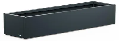 Zdjęcie produktu dla Herstera Metal Planter XIC, Sadzarka w skrzyni, Wolnostojący, Metal, Czarny, Prostokąt, Wewnątrz/Na wolnym powietrzu