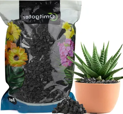 Productafbeelding van Planten Houtskool - Geactiveerd Kool - Planten Verzorgen - Natuurlijk Organisch - 1 Quart - Zwart