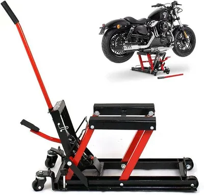 Produktbild von Hydraulische Hebebühne,Motorrad-Heberahmen,Motorradheber 680Kg Motorradheber Hydraulisch Einfache Bedienung Hydraulisch Montagebock Motorrad Höhenverstellbare Hydraulik Montagebock Klapp