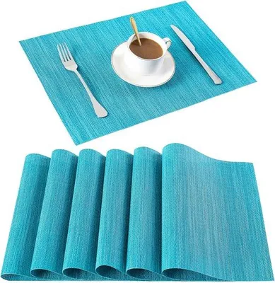 Produktbild von Famanu Platzdeckchen Set – 6 hochwertige Platzsets – hitzebeständig, rutschfest