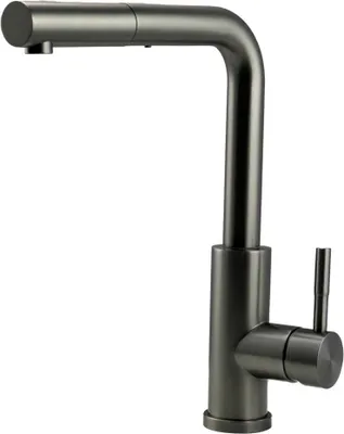 Zdjęcie produktu dla Bateria kuchenna Pure.Sink Elite Steel Spark-S PVD Gun Metal z wyciąganą wylewką PS8041-61