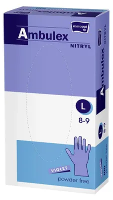 Produktbild von Ambulex Nitril violett, Größe L | Packung (100 Stück)
