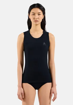 Zdjęcie produktu dla Damska koszulka termoaktywna Natural Merino 160 Base Layer Singlet, Odlo, kolor:15000 czarny, rozmiar:M