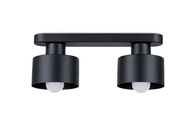 Immagine prodotto di Lampada da soffitto SAVAR 2 nero 2xE27 15W acciaio 13x12x34cm Sollux Lighting