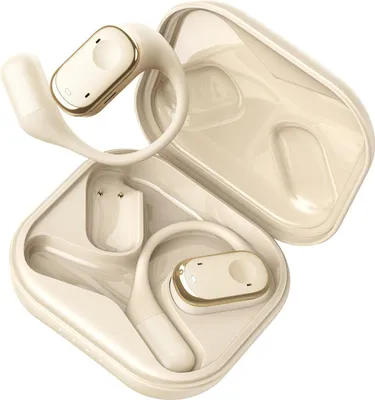 Immagine prodotto di ZELURXX Auricolari traduttori Bluetooth con traduzione multilingue in tempo reale, videochiamata, offline e online, traduzione simultanea, portata 5 m, ABS+PC, beige