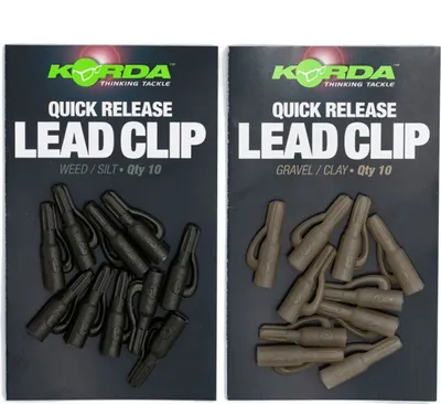 Produktbild von Korda Quick Release Lead Clips  Weed / Silt