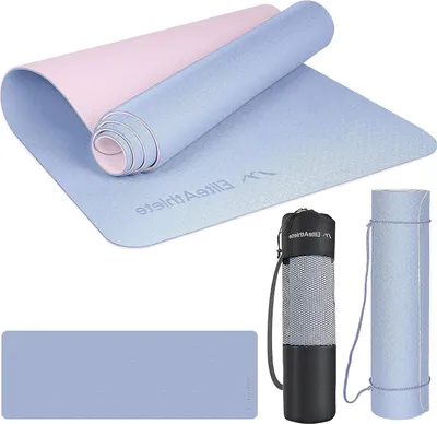 Image de Tapis de sport - Tapis de fitness et de musculation - Tapis pour yoga et Pilates - Antidérapant, amortissant - 183 x 61 cm - Crème