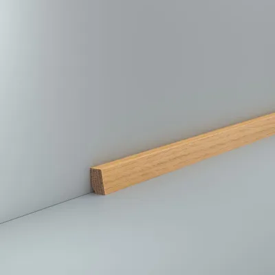 Produktbild von Sockelleiste Vorsatzleiste 14 x 20 Bergeiche unbehandelt Deckleiste