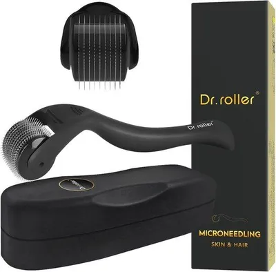 Produktbild von Microneedle-Rolle mit 1,5 mm Nadeln zur Förderung von Bart- und Haarnachwachs – Titan-Dermaroller zur Verbesserung des Hautbildes