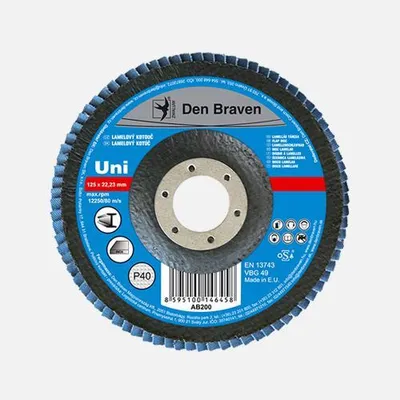 Obrázek produktu pro Den Braven Laminovaný kotouč UNI 115 x 22 mm P80