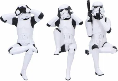 Produktbild von Stormtrooper Figuren Three Wise Sitting Stormtroopers 11 cm