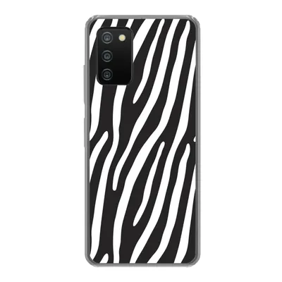 Produktbild von MuchoWow® Handyhülle Schutzhülle Hülle für Samsung Galaxy A03s Tiere - Zebradruck - Schwarz Silikon Softcase Handy Hülle - Schutz