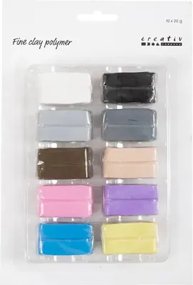 Produktbild von Creativ Company 78102, Modellierton, Mehrfarbig, Erwachsener & Kind, 10 Stück(e), Junge/Mädchen, 10 Farben