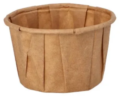 Produktbild von 250 Dressingbecher, Papier "pure" 50 ml Ø 5,8 cm · 3,5 cm braun