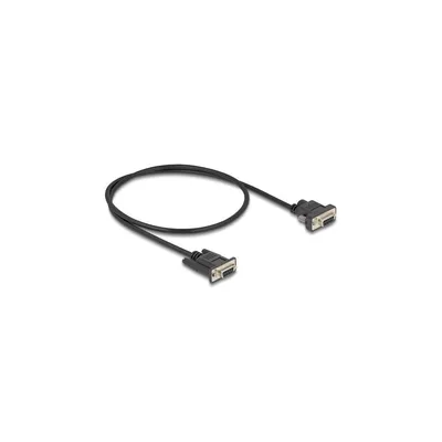 Obrázok produktu pre DeLOCK 87835, Čierna, 0,5 m, RS-232, DB-9, Samica, Samica