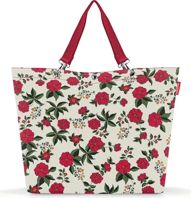 Produktbild von reisenthel shopper XL, Einkaufstasche, Tragetasche, Garden White, 35 L, ZU1039