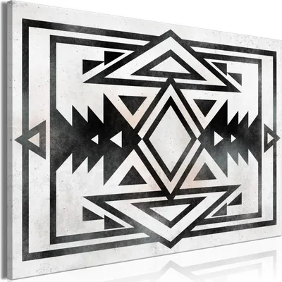 Produktbild von Vliesstoff Leinwandbild - Ethnic Pattern (1 Part) Wide 120x80 cm Orient p-A-0045-b-a