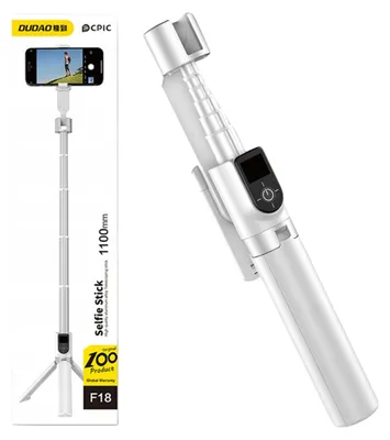 Obrázek produktu pro DUDAO F18 Selfie Stick White, Mobilní telefon/smartphone, Pasivní držák, Univerzální, Bílá